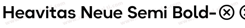 Heavitas Neue Semi Bold字体转换